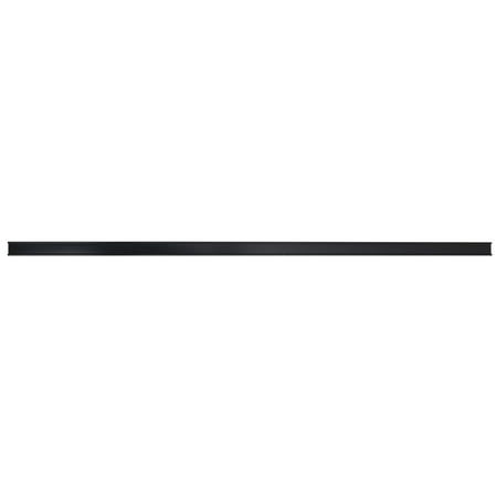

HUBERT® Black Plastic Open Shelf Molding Strip with Adhesive - 48 L x 1 1/4 H