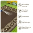 thumbnail image 4 of Outdoor Rug 8x10 Plastic Straw Rug Waterproof Patio Rug,Reversible Rug,Foldable Lightweight Outdoor Carpet with Storage Bag,4 Stakes,Outdoor Mat Reversible Camping Carpet Camping Mat for Deck,Garden, 4 of 8