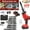 Red, variant on PRAXO Reciprocating Saw, 21V Cordless Reciprocating Saw with 2 Rechargeable Battery & Charger, 0-3500 SPM Variable Speed Trigger, 8 Saw Blades for Wood/Metal/PVC Pipe Cutting