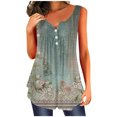 thumbnail image 2 of SMihono Hauts pour Femmes Débardeur pour Femmes Mode Débardeur d'Été pour Femmes à Col en V Sans Manches Imprimé Débardeur Décontracté Blouse Débardeur pour Femmes Hauts d'Été pour Femmes, 2 of 5