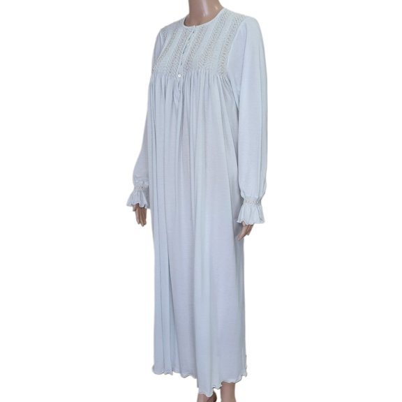 P.Jamas Heirlooms Gertrudis Long Sleeved Long Gown GERTRUDIS