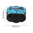 thumbnail image 3 of HHBEAUTY Portable Pet Cat Playpen for Indoor Cats Enclosed, Foldable Small Dog Puppy Playpen Crate Kennel Cage Outdoor with Top Roof, Pop Up Collapsible Kitten Play Pen Tent for Camping RV, 3 of 9