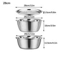 thumbnail image 2 of allowith Multifunctional Stainless Steel Basin, Multifunction Stainless Steel Basin with Grater 3 in 1 Vegetable Cutter for Kitchen, Vegetable Slicer Grater Strainer and Drain Basket, 2 of 5