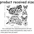 thumbnail image 3 of Butterfly Wall Stickers with Black Flower Wall Decals Creative Flower Insect Stickers and Murals, 3 of 9