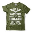 thumbnail image 4 of Funny Halloween Vampire Costume I'm A Vampire Don't Let This Human Costume Fool You Shirt, 4 of 6