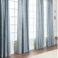 thumbnail image 2 of Chanasya 2-Panel Two Color Tone Textured Heavy Curtains - for Windows Living Room Bedroom Patio Office - Partial Room Darkening Window Treatment Drapes for Home Decor 52 x 84 Inches Long - Light Blue, 2 of 8
