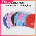 thumbnail image 3 of 24 Styles Waterproof Swimming Cap Children Elastic Various Colors Breathable Comfortable Ear Protection Cap Swimming Accessories A01 children, 3 of 6