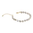 thumbnail image 1 of Pulsera elegante de moda con cuentas para mujer, regalo de cumpleaños y Navidad gris, 1 of 6