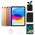 thumbnail image 1 of Reacondicionado Apple iPad 10th Gen A2757 (WiFi + Cellular Desbloqueado) 64GB Plata (Grado A) Paquete con Funda, Auriculares Inalámbricos, Protector de Pantalla de Vidrio Templado, 1 of 5