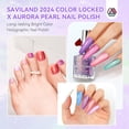 thumbnail image 2 of Set de esmaltes de uñas SAVILAND Aurora Quick-Dry 12 colores con base en la parte superior, 2 of 7