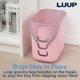thumbnail image 4 of Bote de basura Stori Luup de plástico rosa de 2.5 galones fabricado en EE. UU., 4 of 9