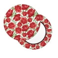 thumbnail image 2 of Fotbe Rose Flowers Stool Covers Round,Waterproof Round Bar Stool Covers Bar Chair Covers Washable Stool Cushion Slipcover for 12-14 Inch Chair-13 inch, 2 of 7