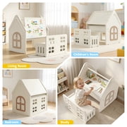 Funjoypals 9 in 1 Multifunctional Kids Activity Table Building Block Drawing Table for Children Kids Age 3-8 Indoor Playroom Bedroom