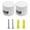 White, variant on 2 Aluminum Power Cord Fixers For Textile With Screws And Expansion Tubes Black/white Woodworking Clamps Set 48 Vise Clamp Set Twin Screw Clamp Strap Clamps for Woodworking Workshop Table Clamps Welder