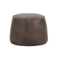 thumbnail image 3 of Sunpan Mitchell Pouf en Simili Cuir 21.5" Moderne en Havane Marron Foncé, 3 of 4