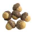 thumbnail image 3 of Northlight Set of 6 Gilded White Christmas Gold Topped Acorn Decorations 1.5", 3 of 3