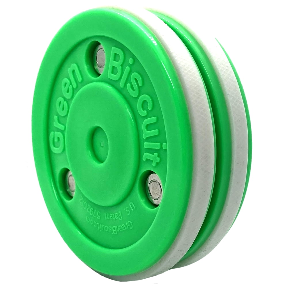 Green for sale online Green Biscuit Original Hockey Pucks 