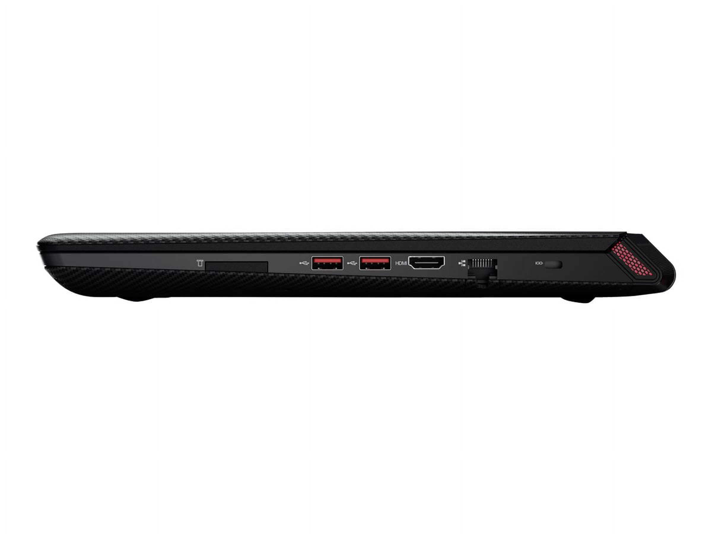Lenovo IdeaPad Y700-14ISK 80NU - Intel Core i7 - 6700HQ / up to 3.5 GHz - Win 10 Home 64-bit - Radeon R9 M375 - 8 GB RAM - 128 GB SSD + 1 TB HDD - 14" IPS 1920 x 1080 (Full HD) - Gigabit Ethernet - Wi-Fi 5 - black - kbd: US