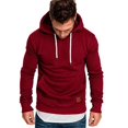 thumbnail image 3 of Sweat à Capuche Décontracté pour Hommes Slim Fit Sweat à Capuche Chandail Haut Chaud, 3 of 4