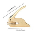 thumbnail image 7 of yotijay Embosser Stamp Embosser Seal Stamp for Wedding Invitation Notepads Envelopes Gold, 7 of 7