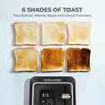 thumbnail image 4 of Kalorik Designer Series Digital 2-Slice Toaster, in Black with Silver, 4 of 9