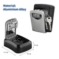 thumbnail image 3 of 4 Digit Password Code Lock Secret Key Safe Box Wall Mounted Anti Theft Key Case ,Office Key Storage, 3 of 7