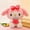 My Melody, variant on Kawaii Sanrio Plush Toys Dolls Cartoon Kuromi My Melody Strawberry Series Plushies Figure Children Cute Doll Birthday Gifts Kuromi About 23cm