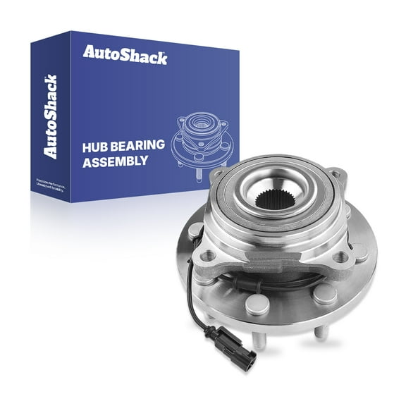 AutoShack Front Wheel Hub Bearing Assembly - Driver or Passenger Side for Ram, 2500 2012-2013 3500 2012-2013, RWD 4WD L6 6.7L V8 5.7L - 8-Lug, With ABS