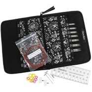 ChiaoGoo TWIST Short Combo Knitting Needle Set - Sizes 6/4mm, Includes 2" & 3" Tips With Cables For 9" & 12" Circulars