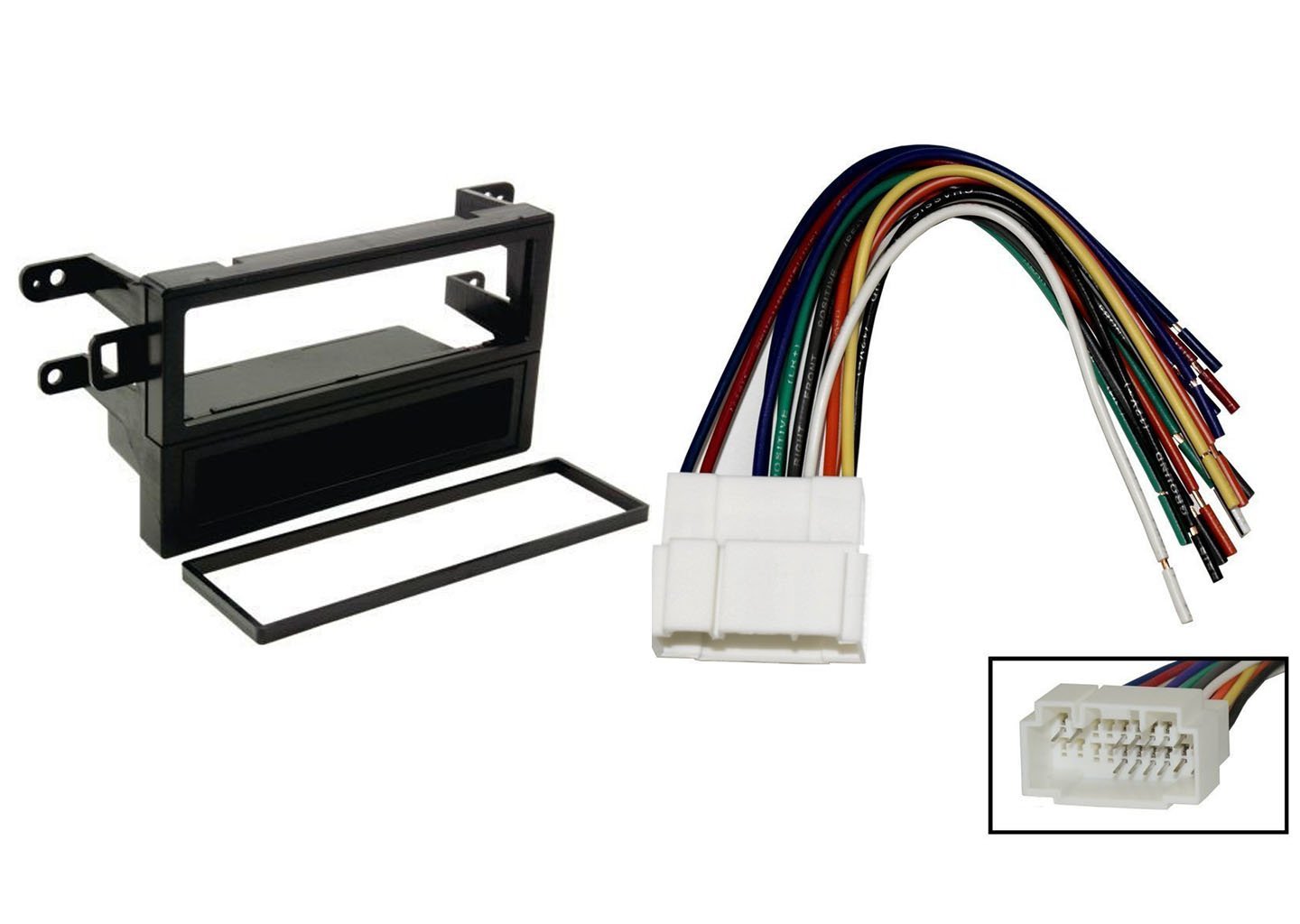 Car Stereo Dash Install Mounting Kit Wire Harness For