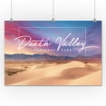 thumbnail image 2 of Death Valley National Park, Typography and Sand Dunes (24x36 Giclee Gallery Art Print, Vivid Textured Wall Decor), 2 of 3