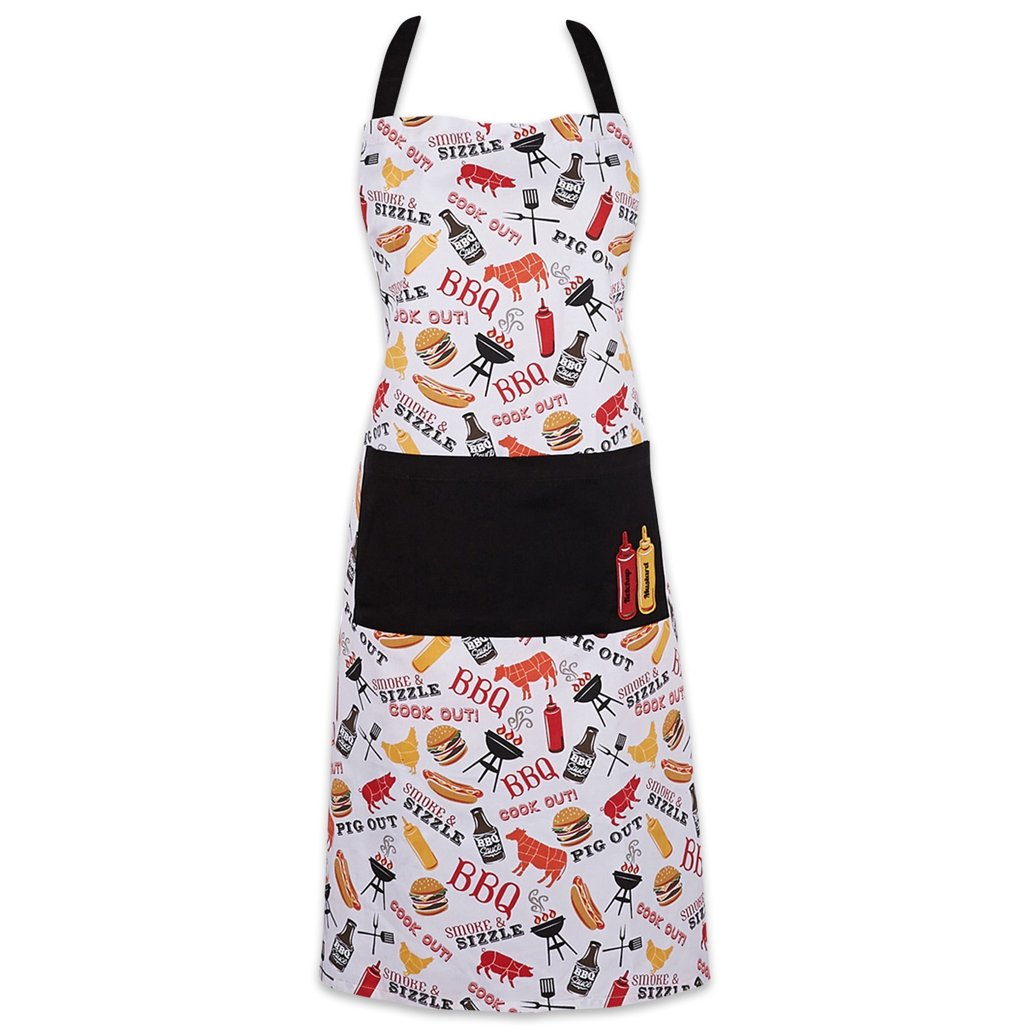 om Symbol Logo Cooking Apron With Pockets 