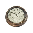 thumbnail image 1 of Outdoor Clock Display Temperature and Humidity Wall Clock Clock display temperature for Bathroom, 1 of 9