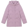 thumbnail image 6 of Wancir Womens Zipper Hooded Puffer Jacket Long Sleeve Winter Warm Down Coats with Pockets, 6 of 7