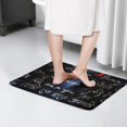thumbnail image 4 of Math Equations Algebra Blue Flannel Non Slip Door Rugs,Washable Door Mats Indoor,Decorative Door Mats,Dirt-Resistant and Absorbent Doormat for Entrance,Bedroom,Kitchen,Bathroom,31.5"x17", 4 of 4