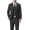 Black, variant on Beauty-Emily Men's Plaid Suit Set, 3 Pcs Single Breasted Peak Lapel Blazer Vest & Pants, Slim Fit Formal Wear for Wedding, Prom & Party