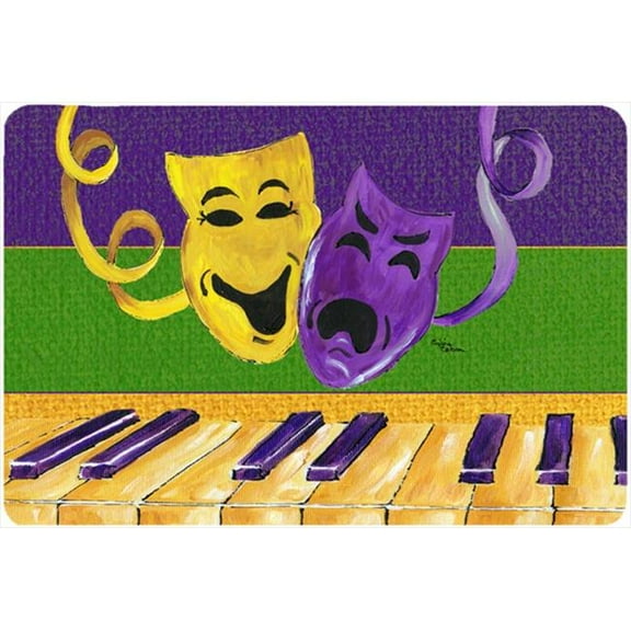 9.5 x 8 in. Mardi Gras Mouse Pad, Hot Pad Or Trivet