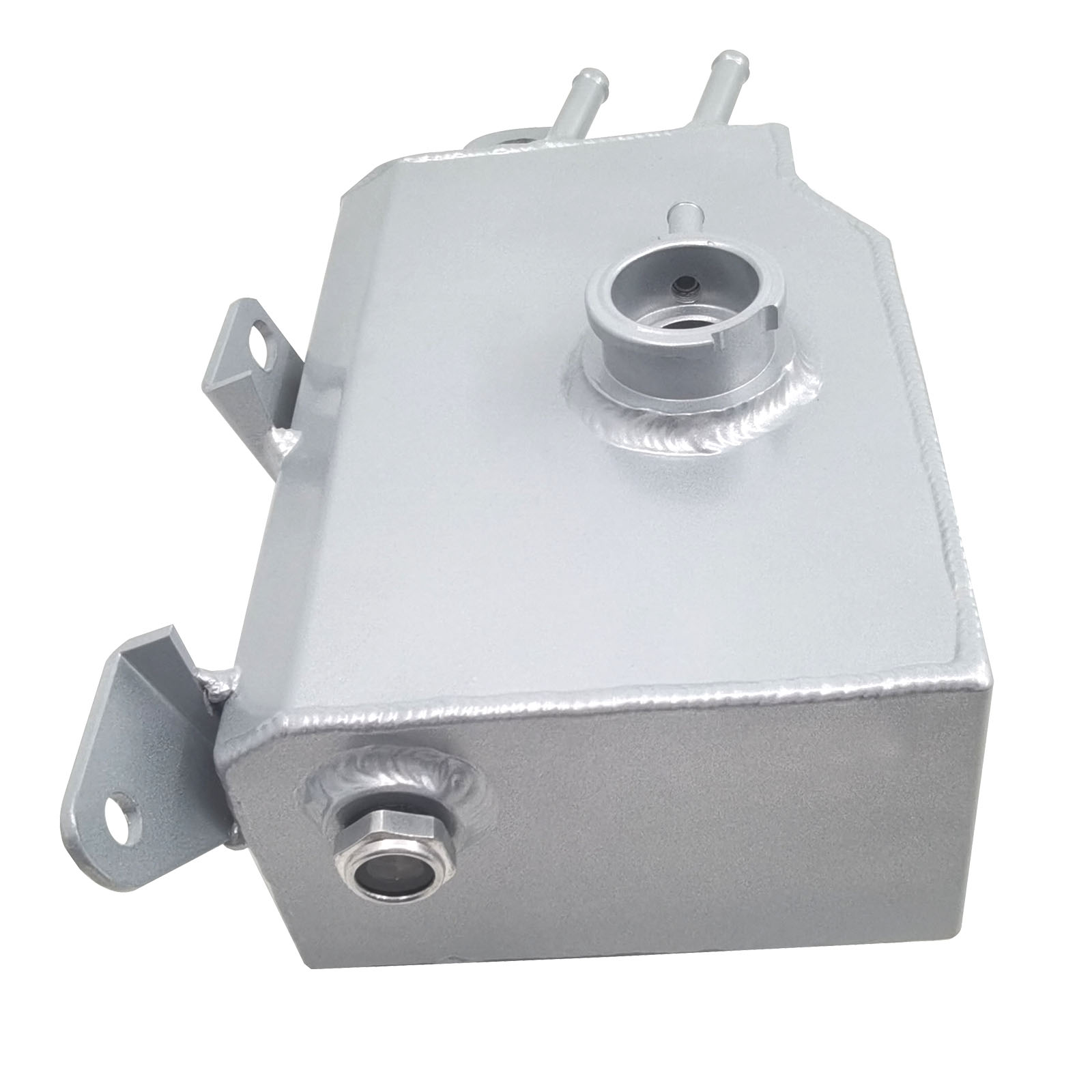 Aluminum Coolant Reservoir Expansion Tank for Mazda Miata MX5 MK3 NC 2006-2015 Silver