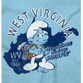 thumbnail image 2 of West Virginia Hiking Outdoors Smurfs Men's Graphic T Shirt Tees Brisco Brands 3X, 2 of 5