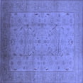 thumbnail image 1 of Ahgly Company Indoor Square Oriental Blue Traditional Area Rugs, 6' Square, 1 of 4
