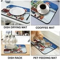 thumbnail image 2 of Christmas Dish Drying Mat 19x12in,Christmas Drying Mat for Kitchen Counter,Absorbent Hide Stain Anti-Slip Coffee Bar Accessories Fit Under Coffee Machine Mat,Dish Drying Mats for Kitchen, 2 of 6