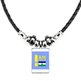 thumbnail image 1 of soy de lesotho collar a mano colgante de cuerda de cuero Unbranded M, 1 of 3