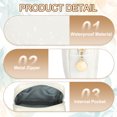 thumbnail image 3 of Uxcell Bolsas de Maquillaje de Poliéster Pequeñas y Lindas con Cremallera Blanca, 3 of 7