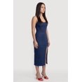 thumbnail image 2 of Women's Sleeveless Zip Back Denim Dress with Side Slit, 2 of 3