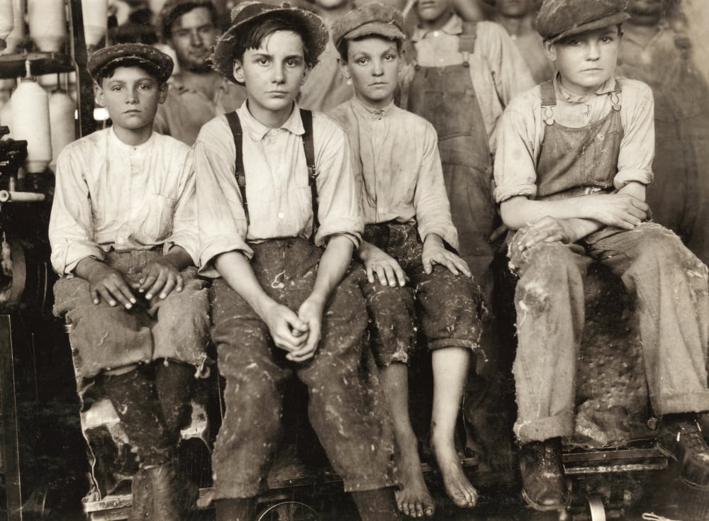 Hine Child Labor 1913 Na Group Of Young Workers At The Brazos Valley ...