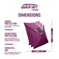 thumbnail image 3 of CLAM Quick-Set Screen Tent Wind & Sun Panel, Accessory Only, Plum (3 Pack), 3 of 7