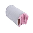 thumbnail image 4 of Nido de túnel con borlas para animales pequeños, casa de tubo de escondite desmontable segura para hámster, conejillo de indias, conejo (gris rosa), 4 of 5