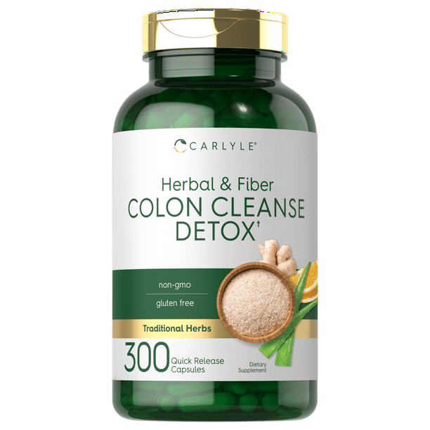 Herbal Colon Cleanse Detox 300 Capsules by Carlyle