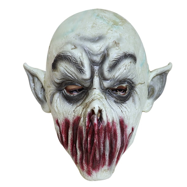 Máscara De Halloween Realista Para Hombre – Cabeza Completa De Anciano Con Barba Y Cabello Gris – Látex Detallado Para Terror Y Cosplay
