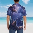 thumbnail image 6 of Balery Enchanted Forest Stag Gathering Print Men's Hawaiian Shirts Short Sleeve Beach Shirt Relaxed Fit Vacation Button Down Shirts-XX-Large, 6 of 9